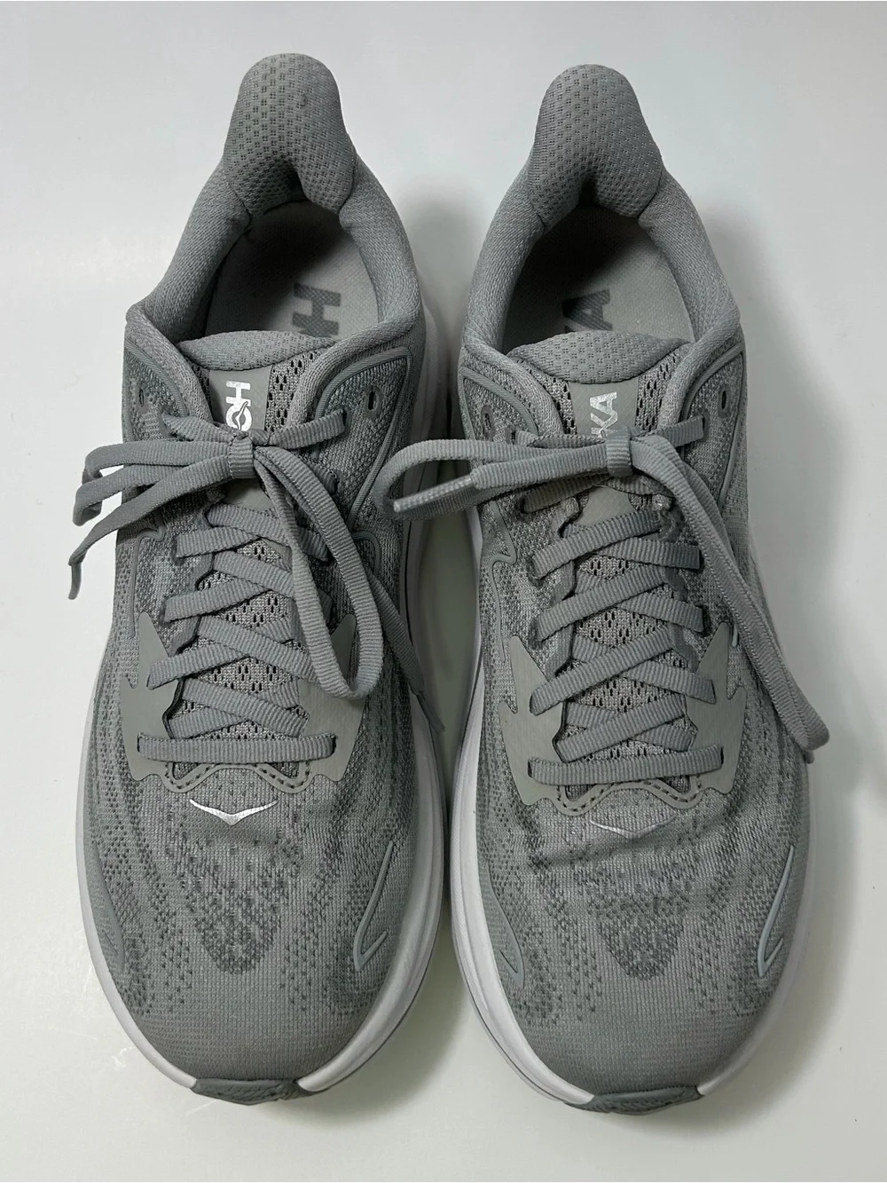 Hoka One One HOKA Clifton 10 Women’s 8.5 Grey Running Sneaker Shoes
